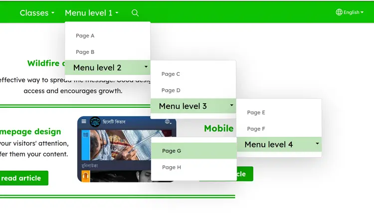 Too many submenus