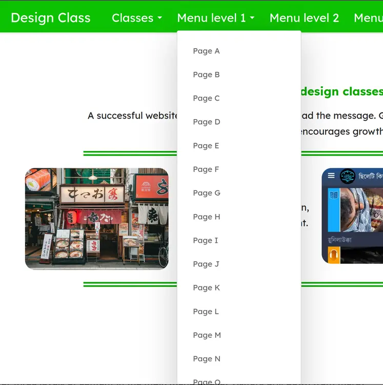 Too many pages in a submenu