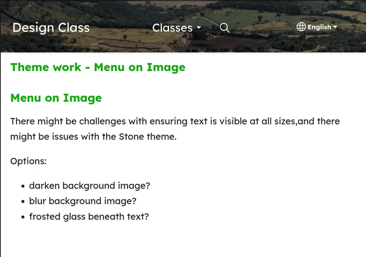 menuonimagedarkened