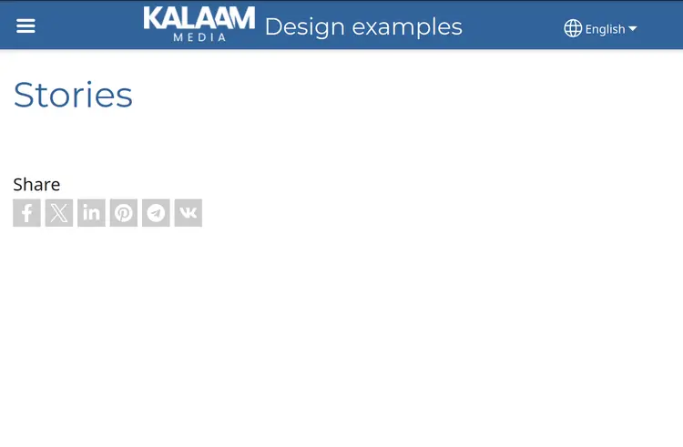 Empty Page with Submenu